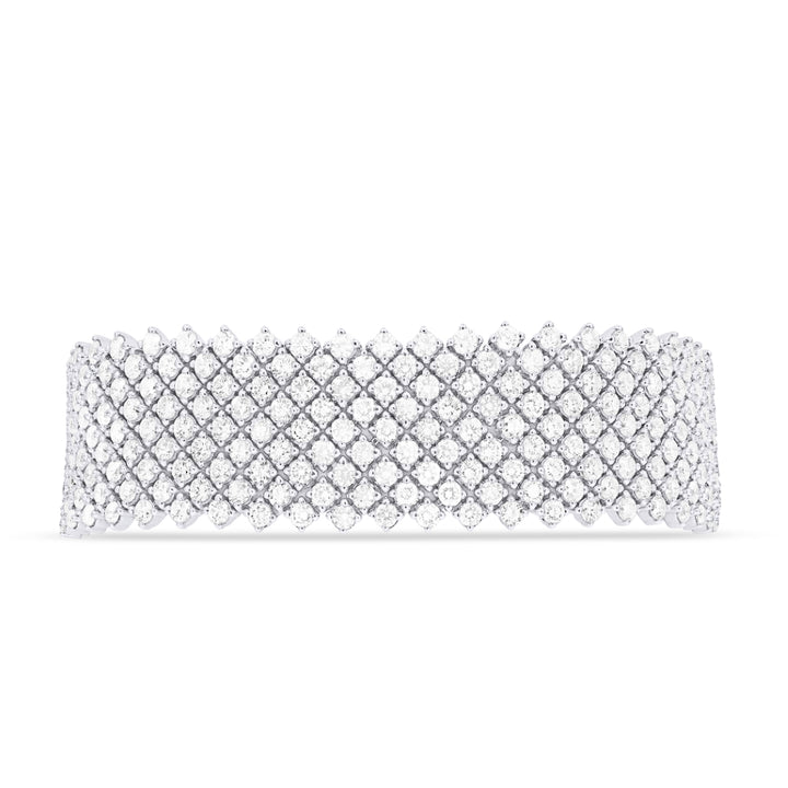 Madison L 18K White Gold Diamond Bracelet - style DB2839