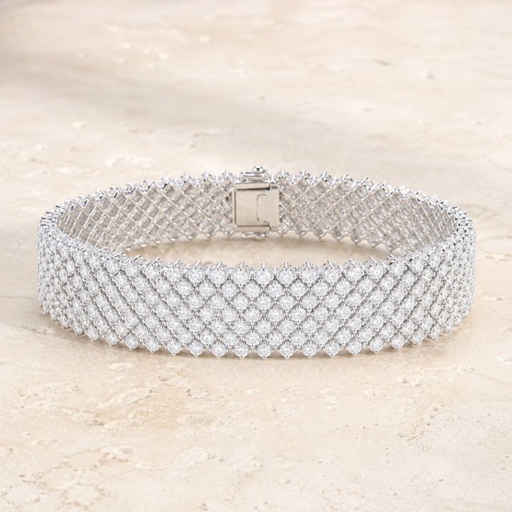 DB2839 - 18K White Gold Diamond Bracelet