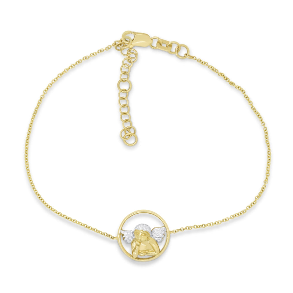 Madison L 14K Yellow Gold Diamond Bracelet - style DB2992