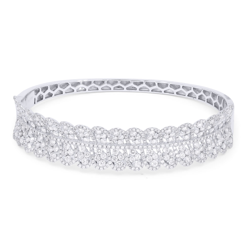 Madison L 18K White Gold Diamond Bangle - style DB3182