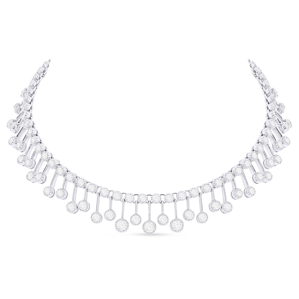 Madison L 18K White Gold Diamond Cocktail Necklace - style DN1784