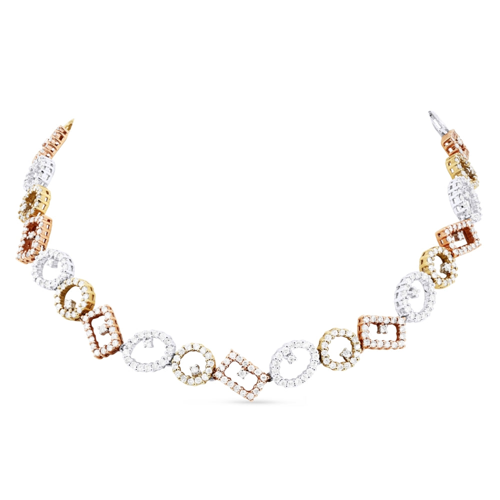 Madison L 14K White Gold Diamond Cocktail Necklace - style DN2445