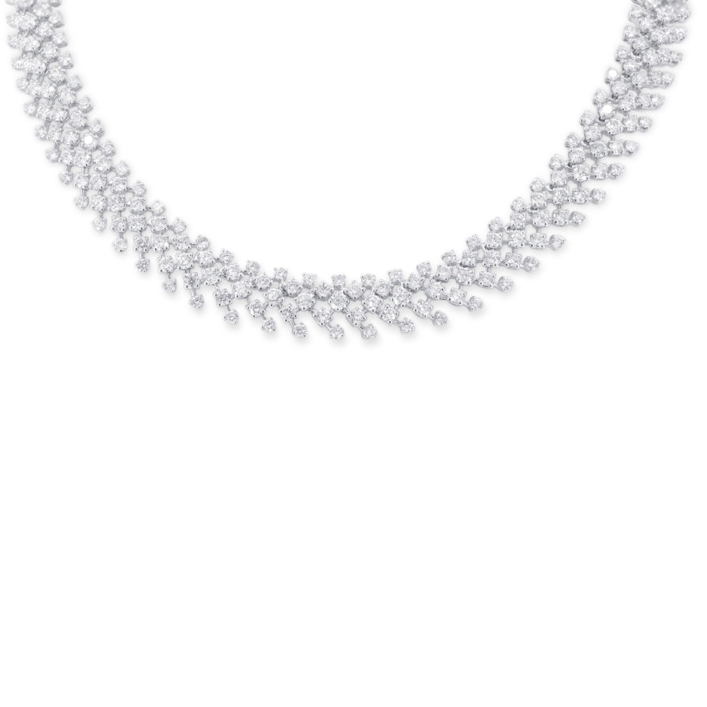 Madison L 18K White Gold Diamond Cocktail Necklace - style DN2951
