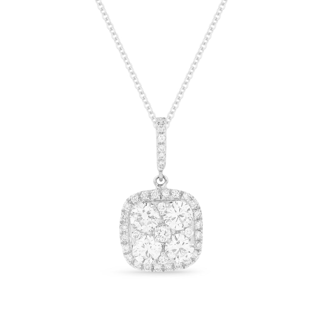 Madison L 18K White Gold Diamond Pendant - style DN4869