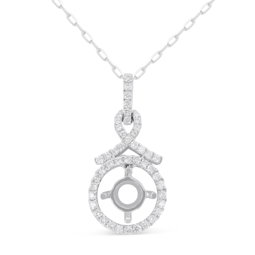 Madison L 18K White Gold Diamond Pendant - style DP5787