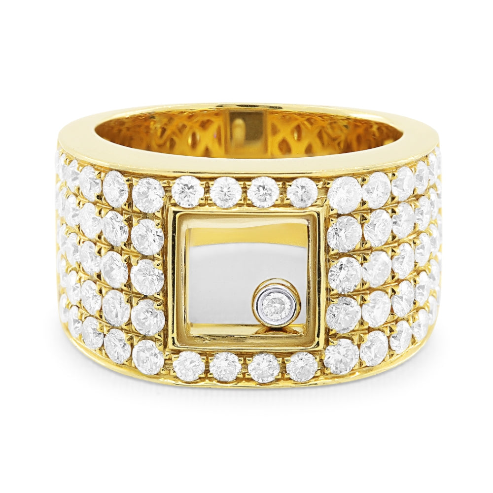 DR10203 - 18K Yellow Gold Diamond Ring