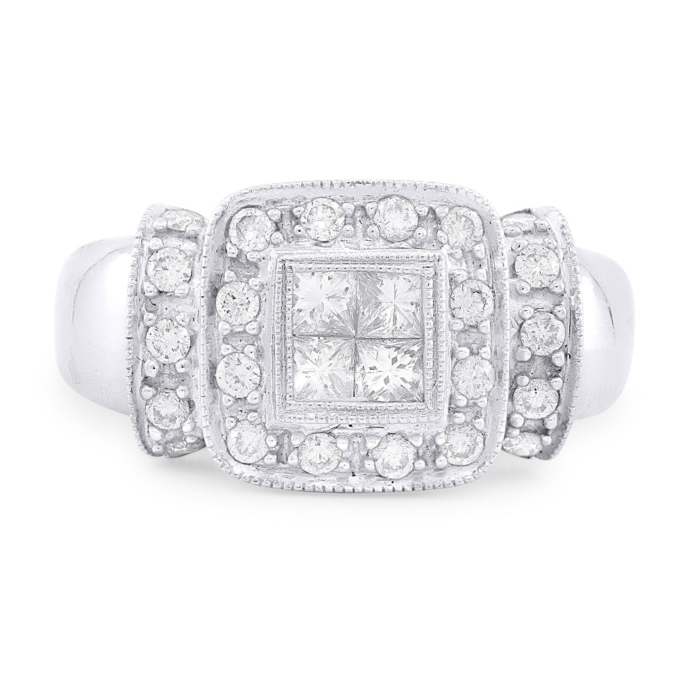 Madison L 18K White Gold Diamond Ring - style DR2257