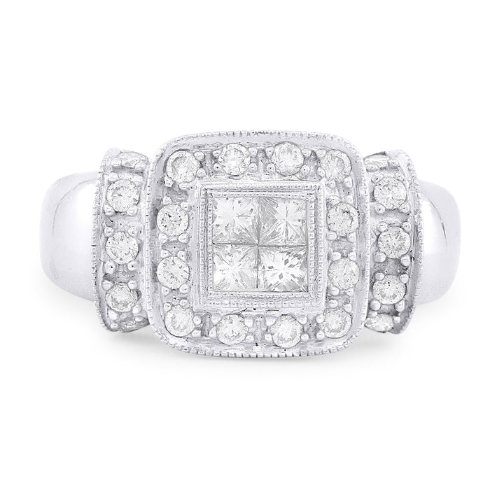Madison L 18K White Gold Diamond Ring - style DR2257