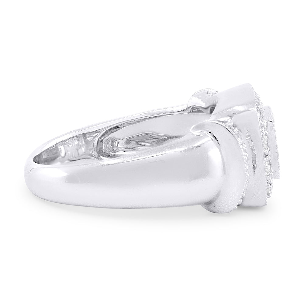 DR2257 - 18K White Gold Diamond Ring