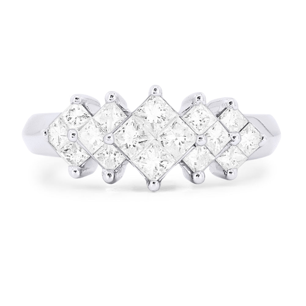 Madison L 18K White Gold Diamond Ring - style DR6071