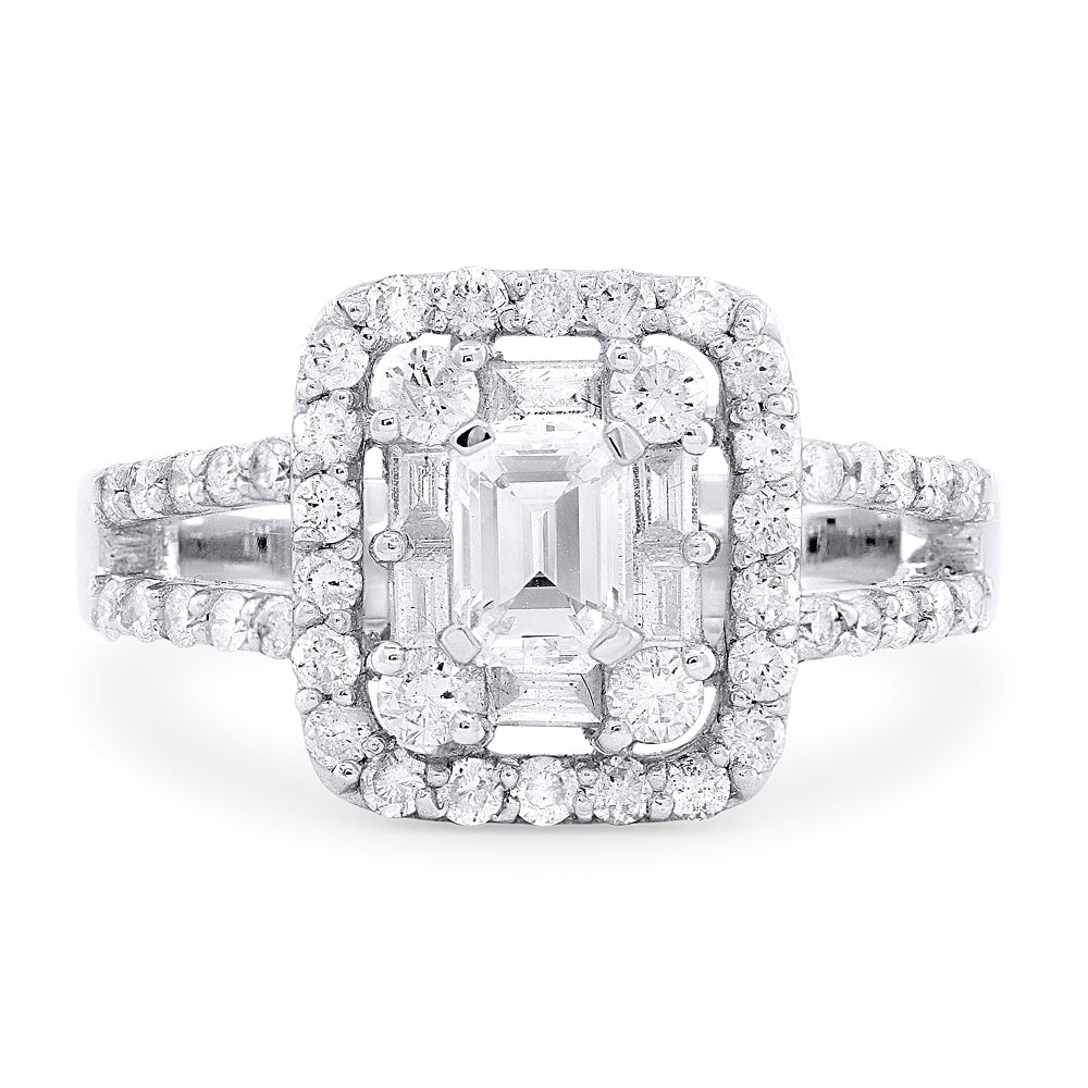 Madison L 18K White Gold Diamond Ring - style DR8900