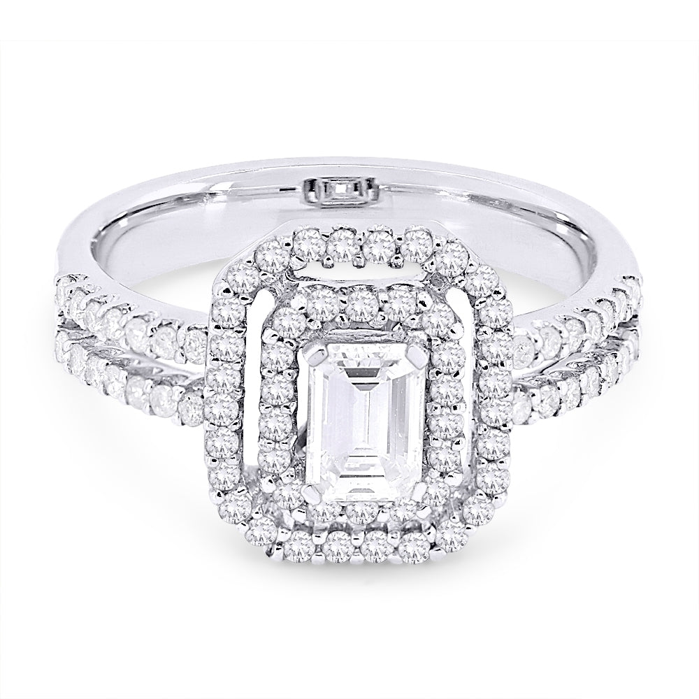Madison L 18K White Gold Diamond Ring - style DR9156