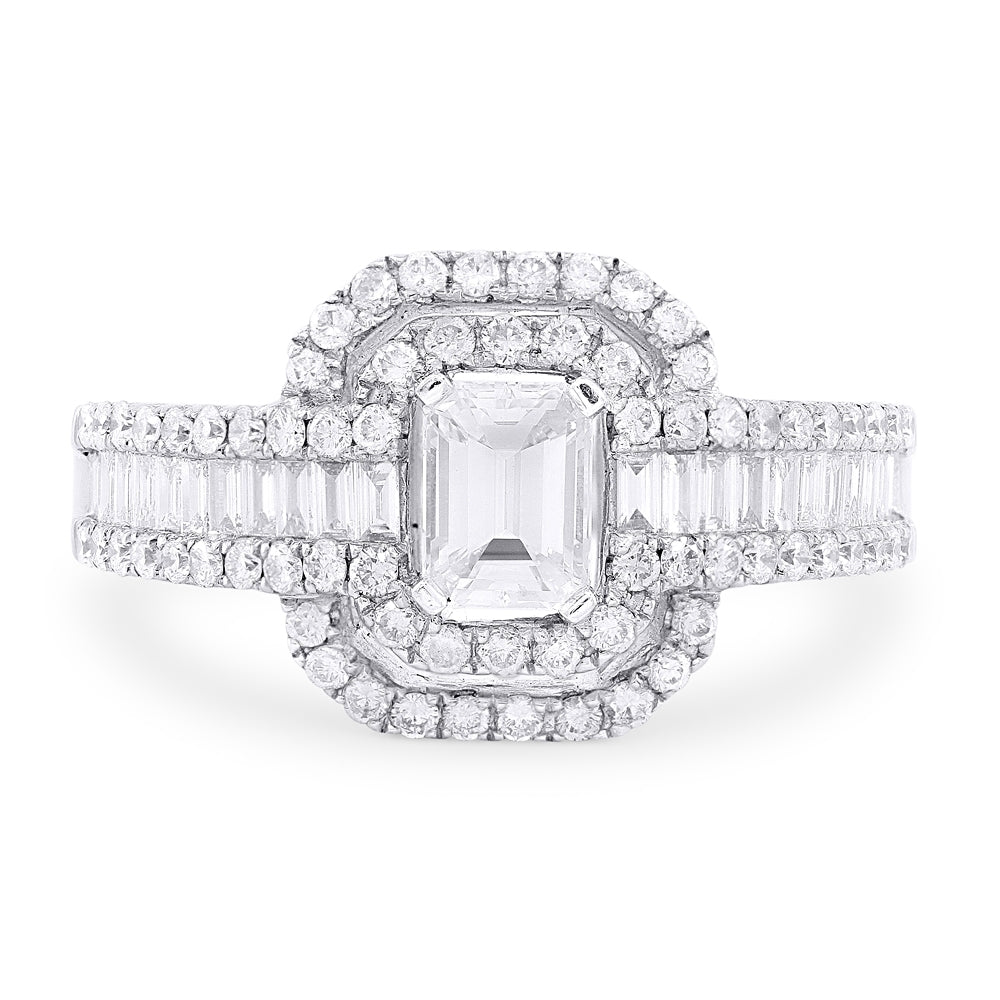 Madison L 18K White Gold Diamond Ring - style DR9173