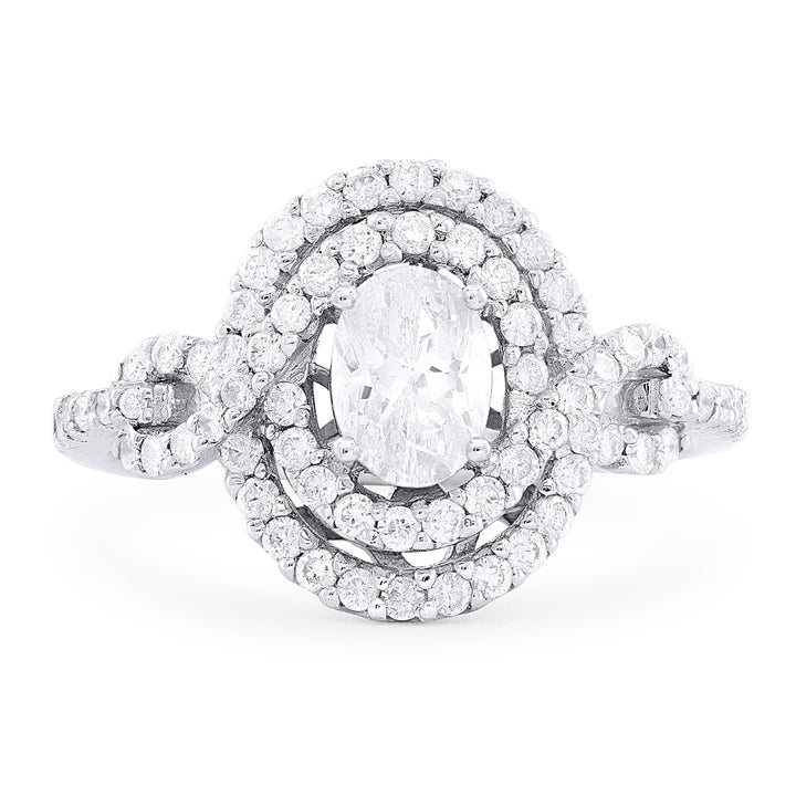 Madison L 18K White Gold Diamond Ring - style DR9281