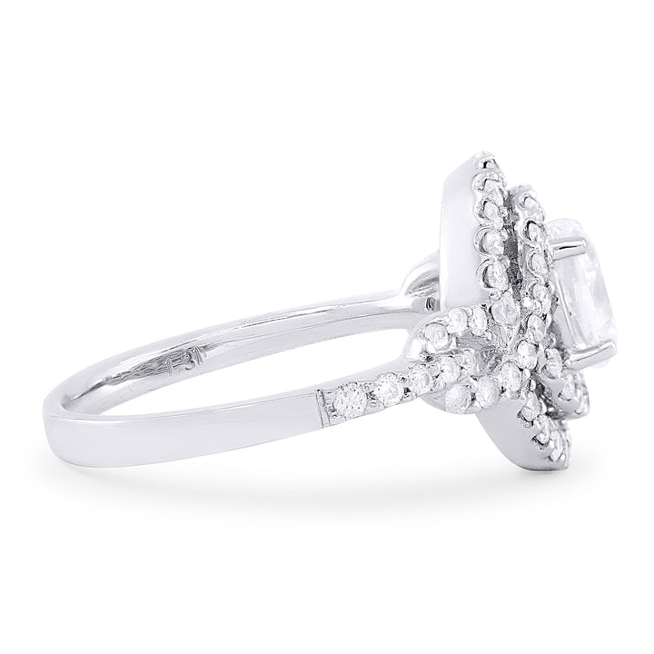 DR9281 - 18K White Gold Diamond Ring
