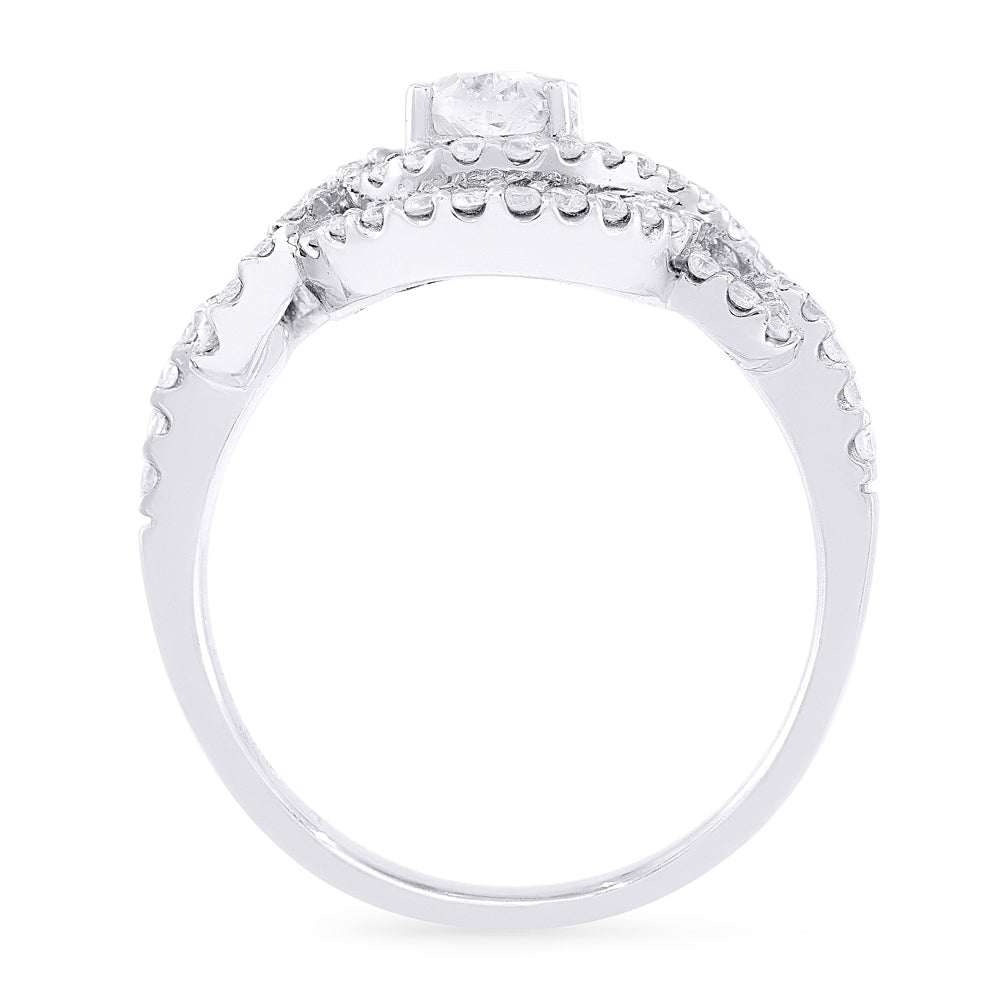 DR9281 - 18K White Gold Diamond Ring
