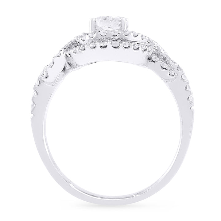 DR9281 - 18K White Gold Diamond Ring