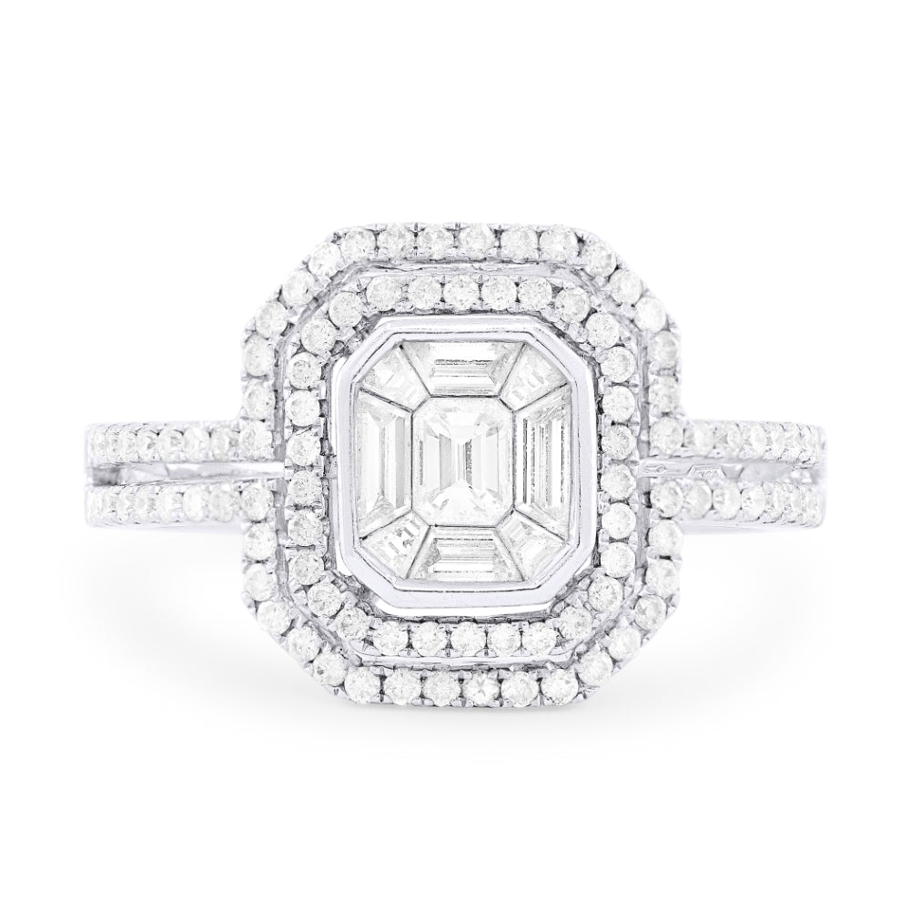 Madison L 18K White Gold Diamond Ring - style DR9606