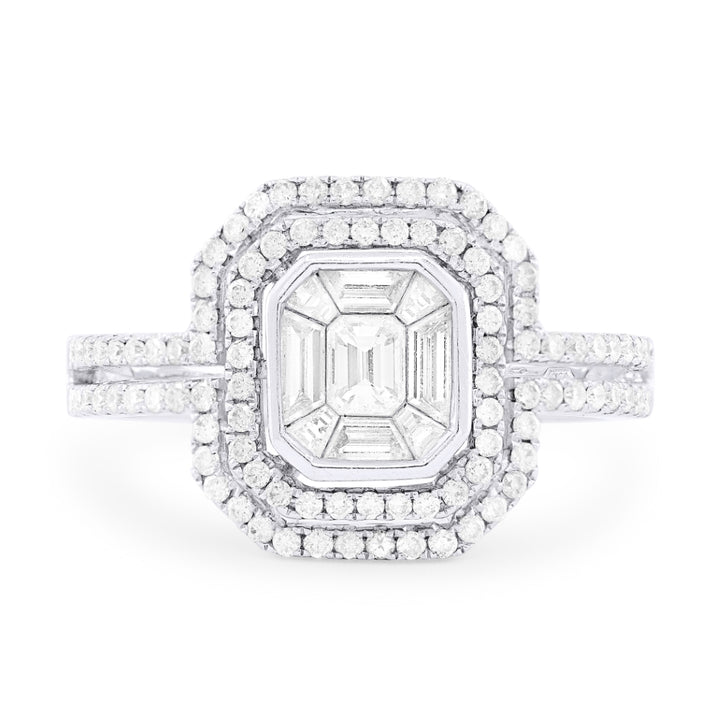 Madison L 18K White Gold Diamond Ring - style DR9606