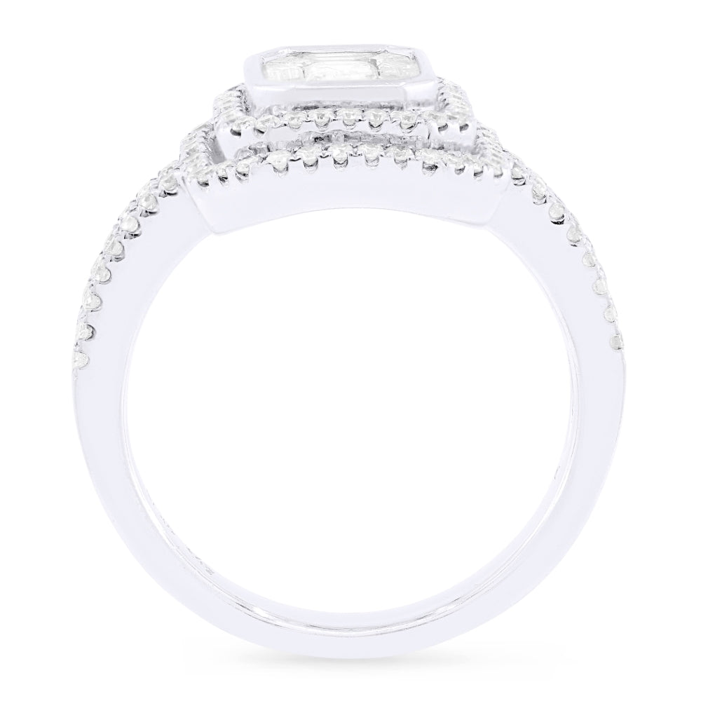 DR9606 - 18K White Gold Diamond Ring