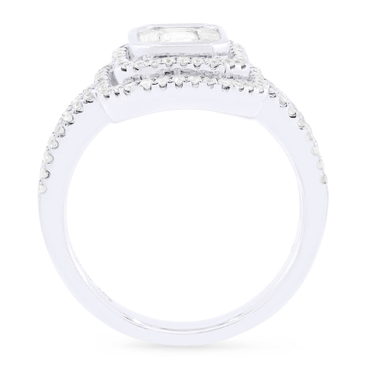 DR9606 - 18K White Gold Diamond Ring