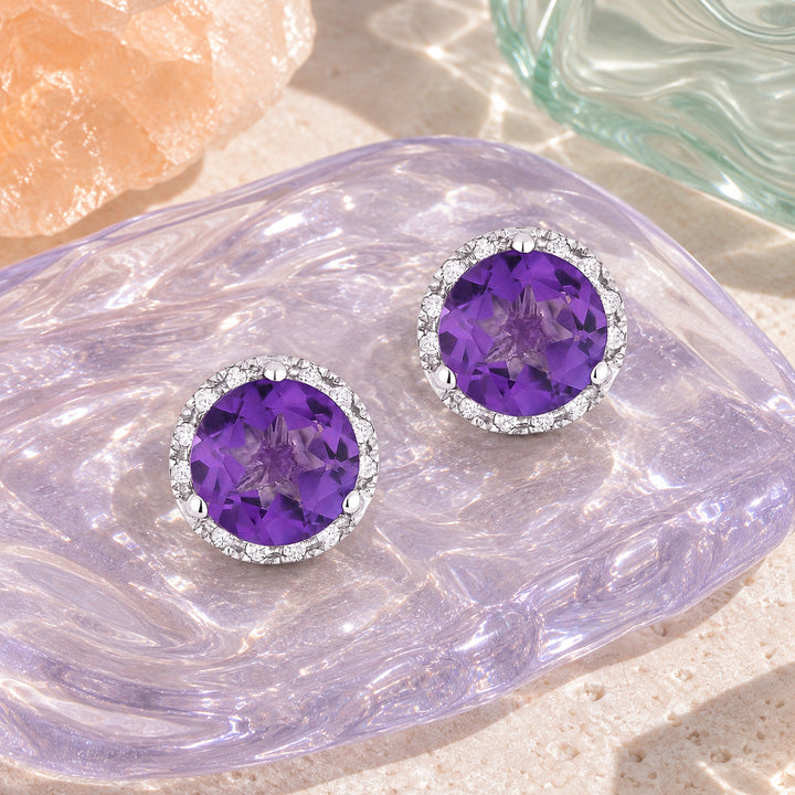 E1023 - 14K Gold Round Stud Earrings