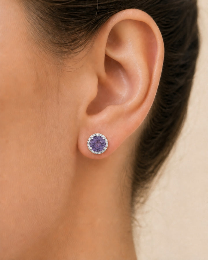 E1023 - 14K Gold Round Stud Earrings