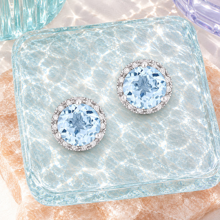 E1023 - 14K Gold Round Stud Earrings