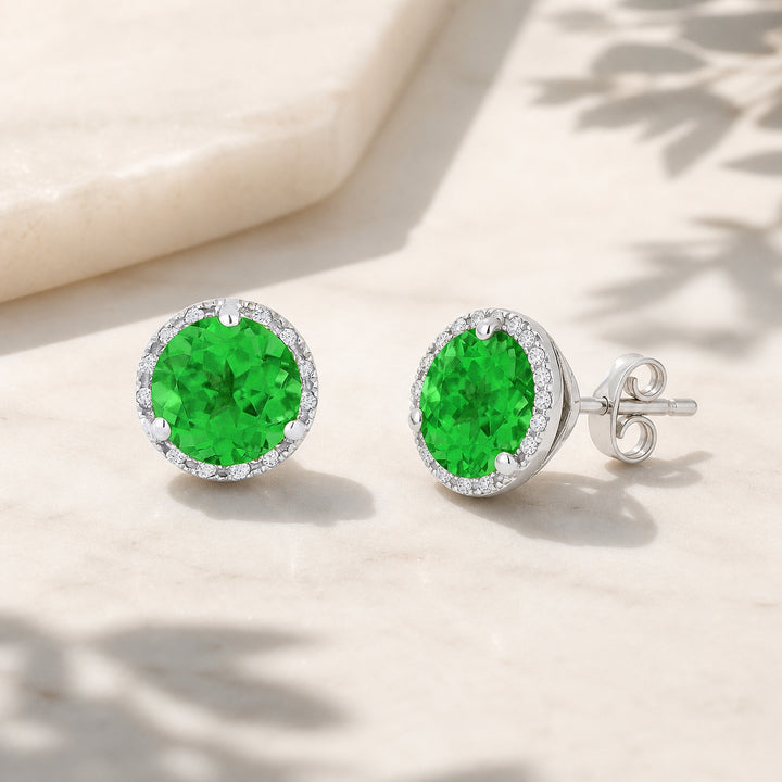 E1023 - 14K Gold Round Stud Earrings