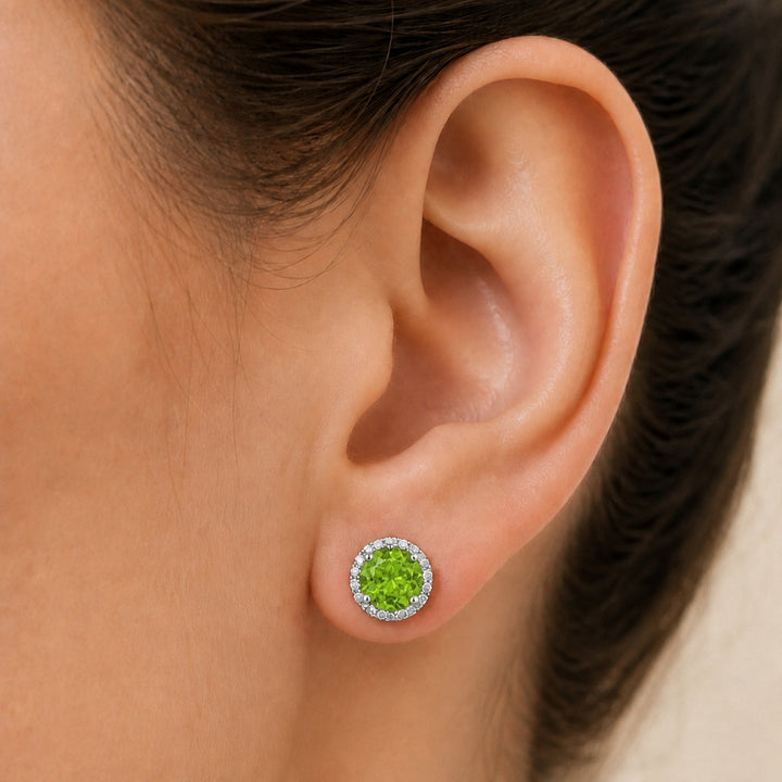 E1023 - 14K Gold Round Stud Earrings