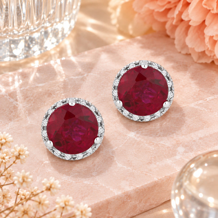 E1023 - 14K Gold Round Stud Earrings