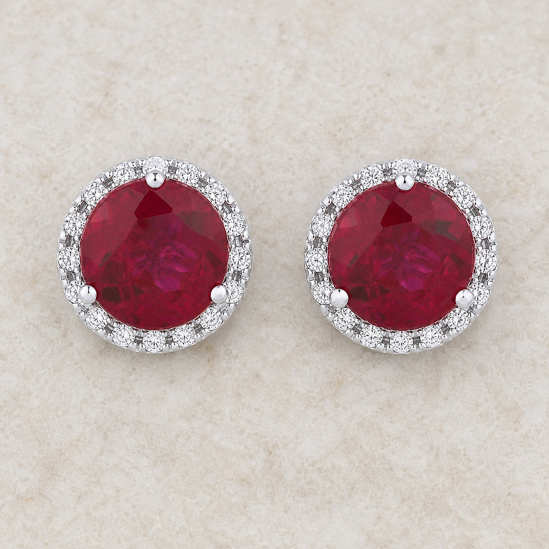 E1023 - 14K Gold Round Stud Earrings