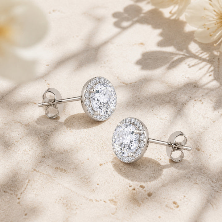 E1023 - 14K Gold Round Stud Earrings