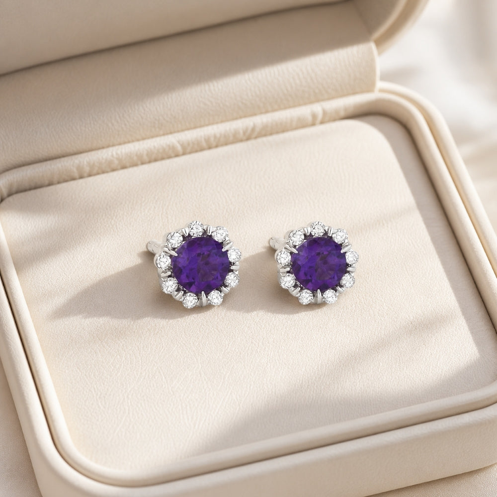 E1034 - 14K Gold Round Stud Earrings