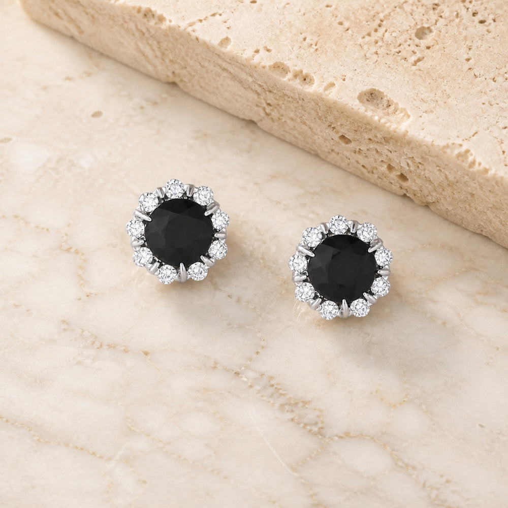 E1034 - 14K Gold Round Stud Earrings