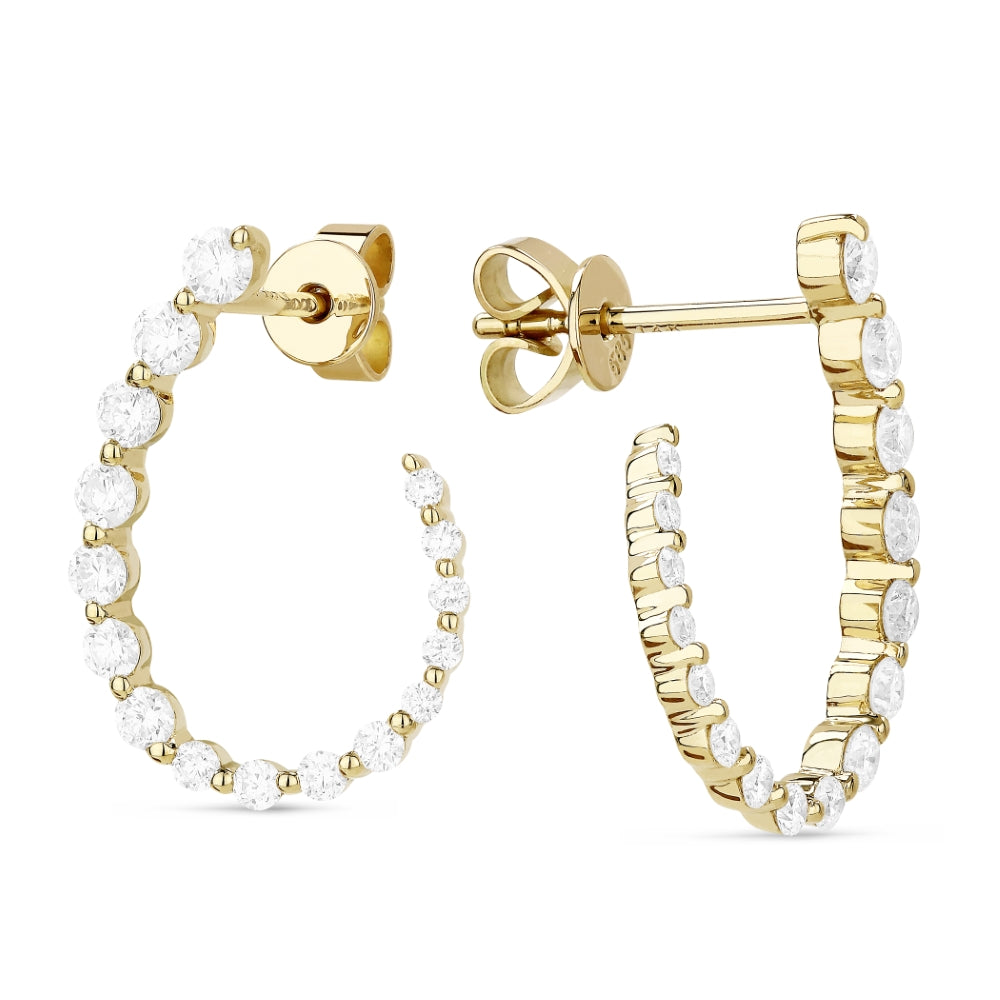 Madison L 14K Yellow Gold Diamond Drop Earrings - style E1253Y