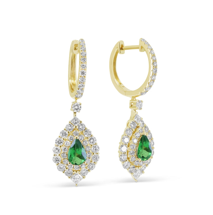 Madison L 14K Yellow Gold Tsavorite Drop Earrings - style E1859GGY
