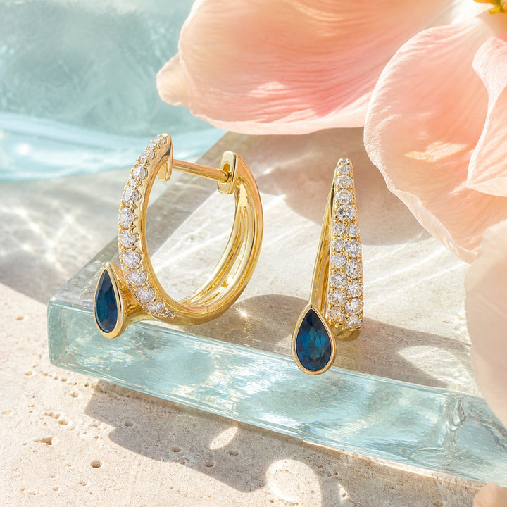 E1882 - 14K Yellow Gold Hoop Earrings