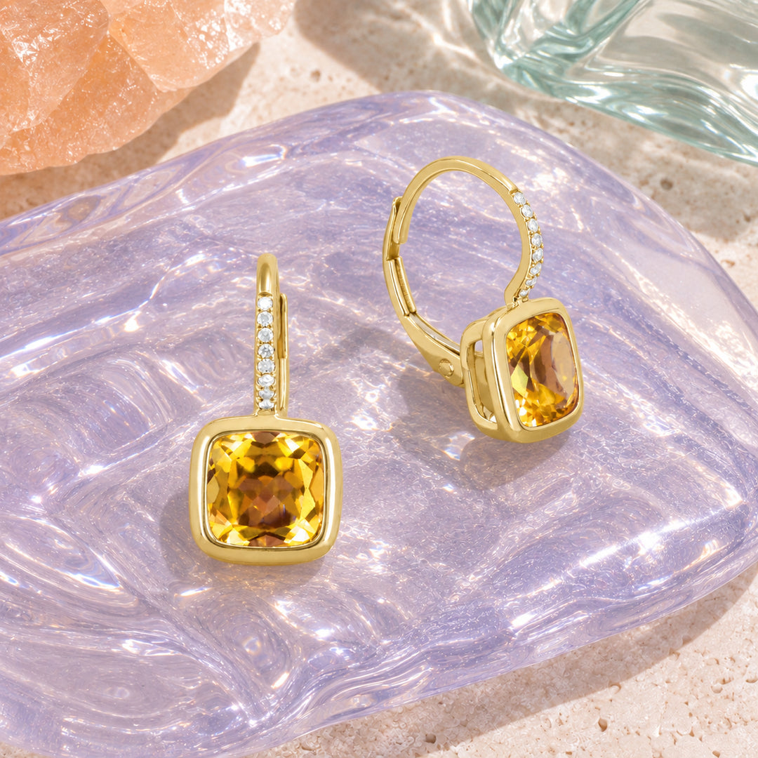 E1907 - 14K Yellow Gold Drop Earrings