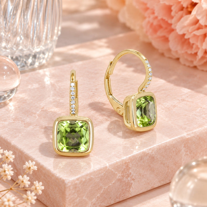 E1907 - 14K Yellow Gold Drop Earrings