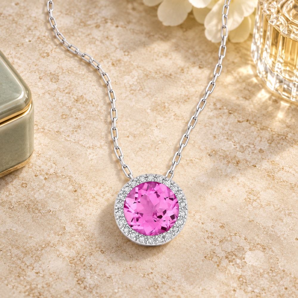 N1041 - 14K Gold Round Pendant