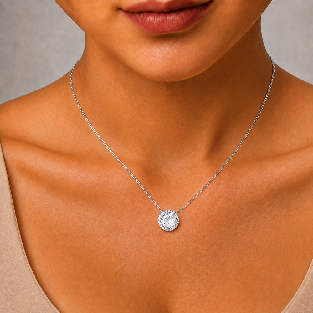 N1041 - 14K Gold Round Pendant