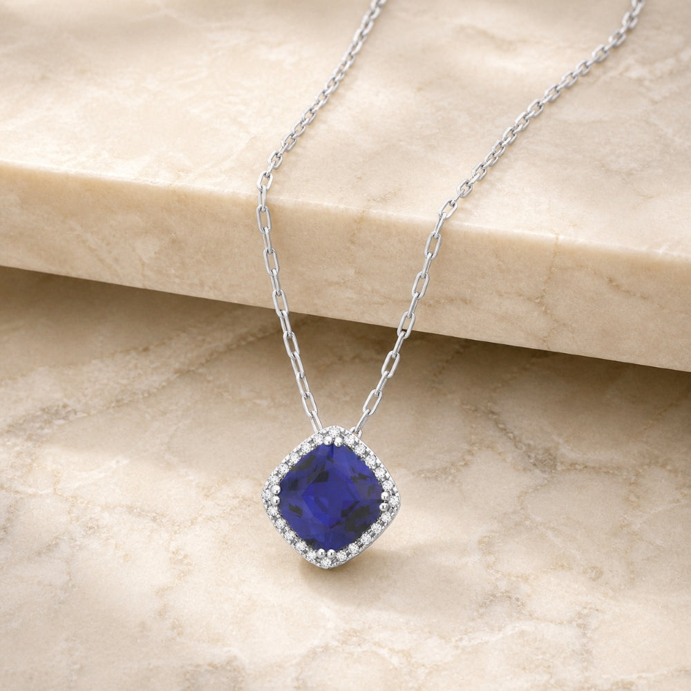 N1060 - 14K Gold Cushion Pendant