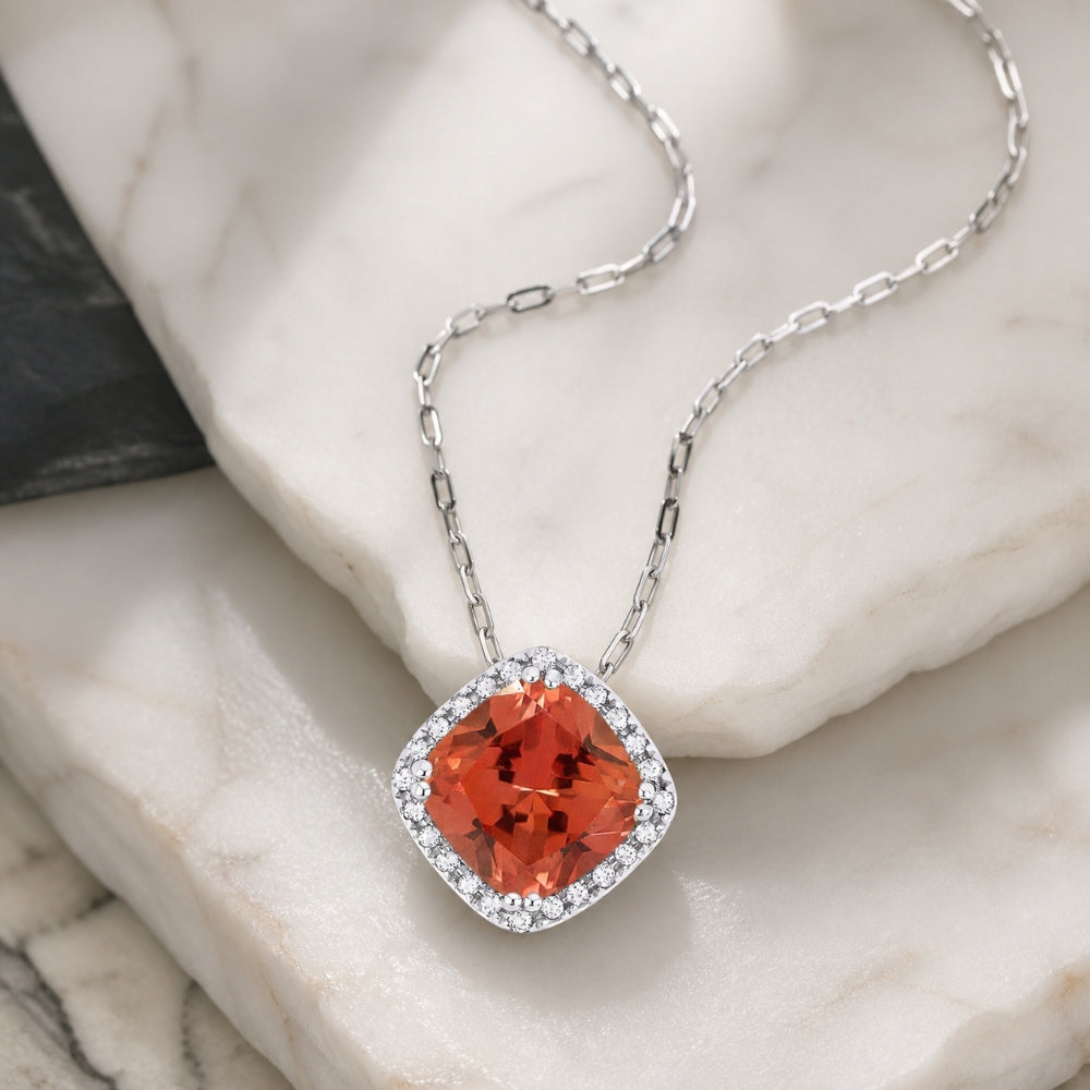N1060 - 14K Gold Cushion Pendant