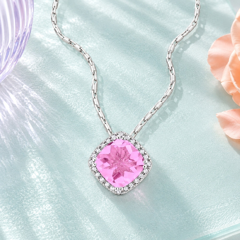 N1060 - 14K Gold Cushion Pendant