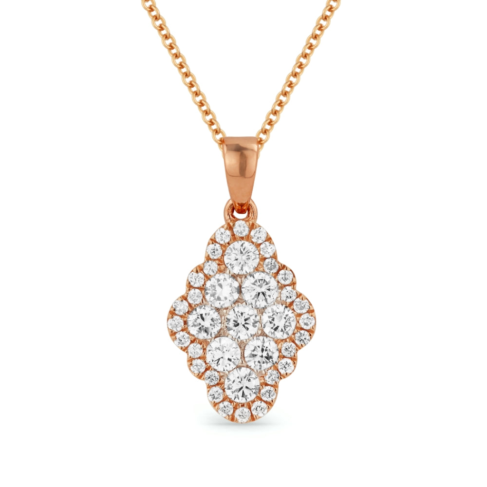 Madison L 14K Rose Gold Diamond Pendant - style N1190P