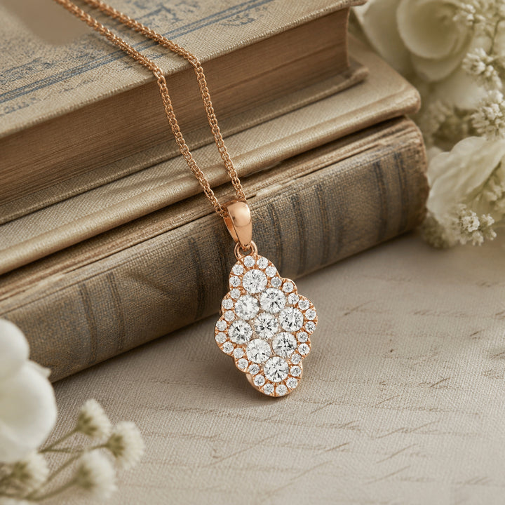 N1190 - 14K Gold Diamond Pendant