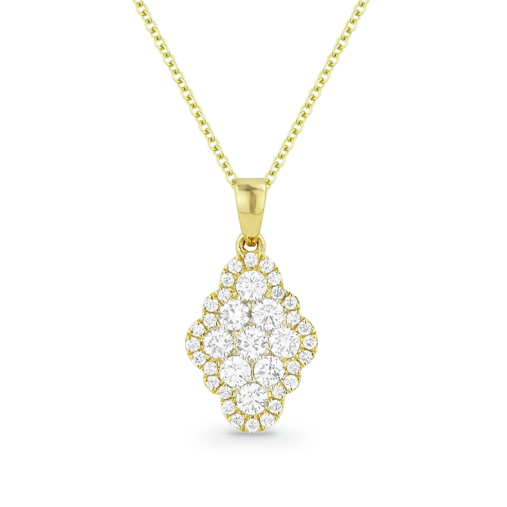 Madison L 14K Yellow Gold Diamond Pendant - style N1190Y