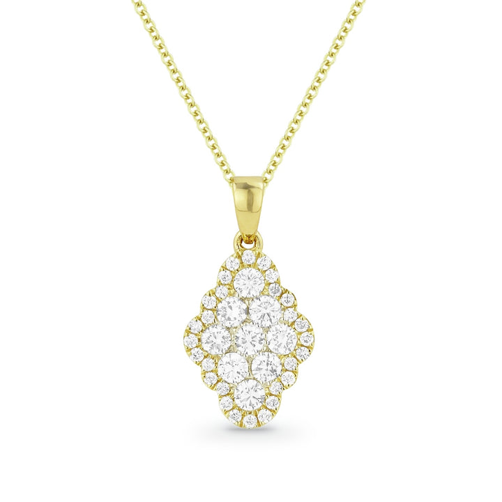 Madison L 14K Yellow Gold Diamond Pendant - style N1190Y