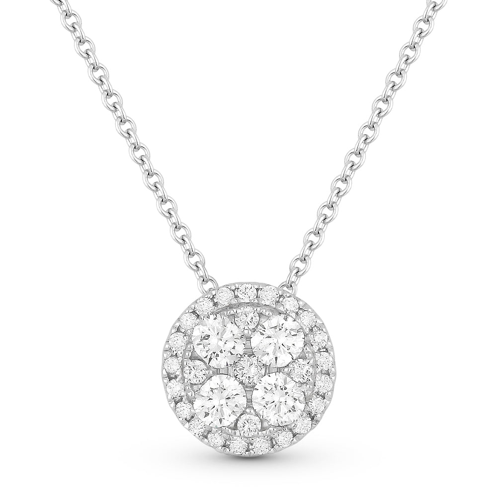 Madison L 14K White Gold Diamond Pendant - style N1277W